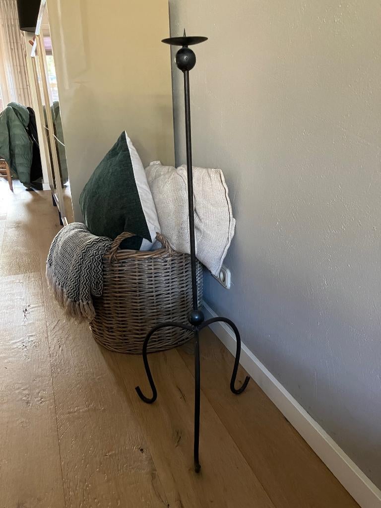 Kandelaar, Huis en Inrichting, Woonaccessoires | Kandelaars en Kaarsen, Ophalen, Bruin, Zo goed als nieuw, Kandelaar