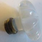 art deco deurknop in blauw opaliserend glas Sabino, Verzenden