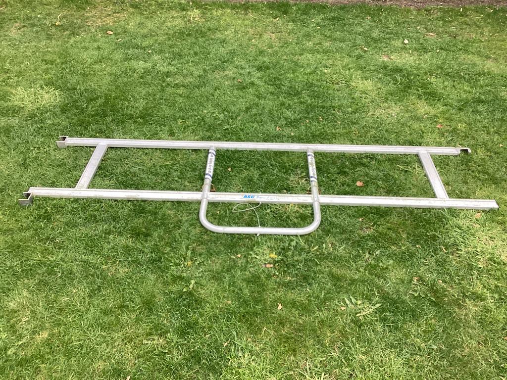 Voorloopleuning ASC X-Frame 250cm 4 stuks, Doe-het-zelf en Verbouw, Steigers, Ophalen, Zo goed als nieuw, Overige typen, Minder dan 2 meter
