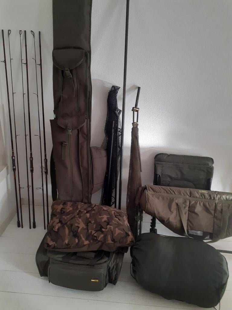 Karpersetje Fox, Jrc, div., Watersport en Boten, Hengelsport | Karpervissen, Ophalen of Verzenden, Gebruikt, Complete set