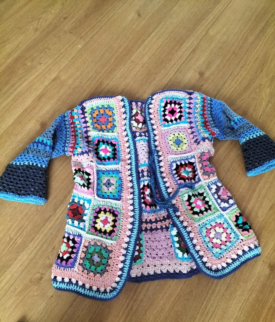Granny square vest/jas met.42/44 XL, Kleding | Dames, Ophalen of Verzenden, Nieuw, Maat 42/44 (L)