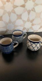 3 Koffie bekers van Bunzlau., Keramiek, Ophalen of Verzenden, Zo goed als nieuw, Overige stijlen