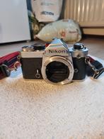 Nikon FM chrome vintage analoge camera, Ophalen, Spiegelreflex, Nikon