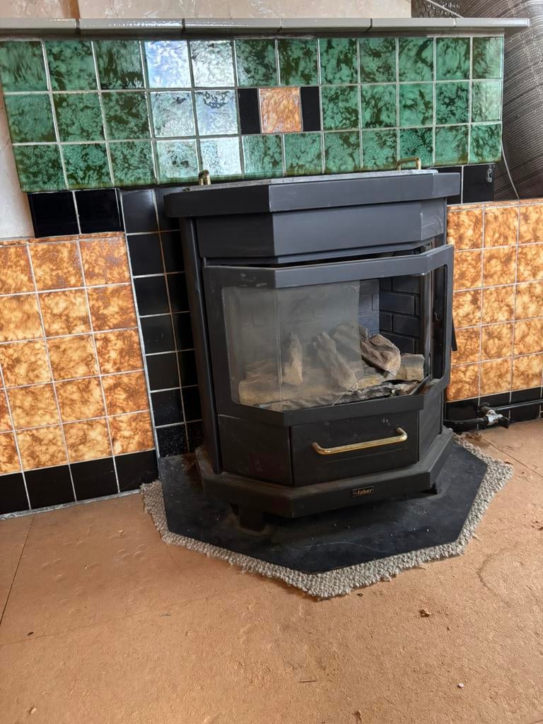 Haard van Faber, Huis en Inrichting, Ophalen, Gebruikt, Gas, Vrijstaand