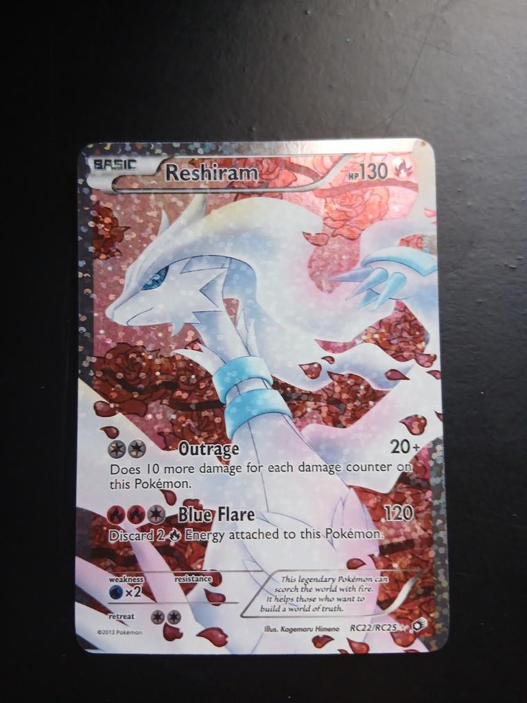 Reshiram legendary treasures holo art pokemon kaart, Hobby en Vrije tijd, Verzamelkaartspellen | Pokémon, Ophalen, Zo goed als nieuw