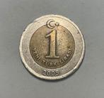 1 lira Turkije 2005, Ophalen of Verzenden, Overige landen