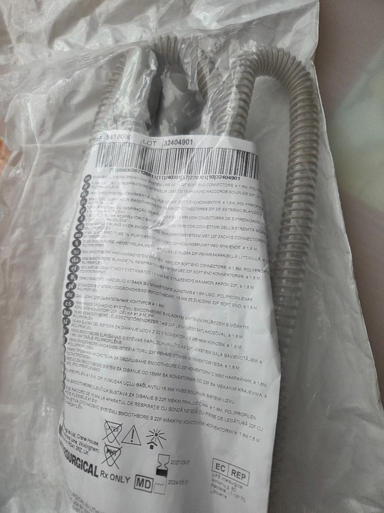 15 mm aansluitslang voor smoothbore beademingssysteem, Ophalen of Verzenden, Nieuw