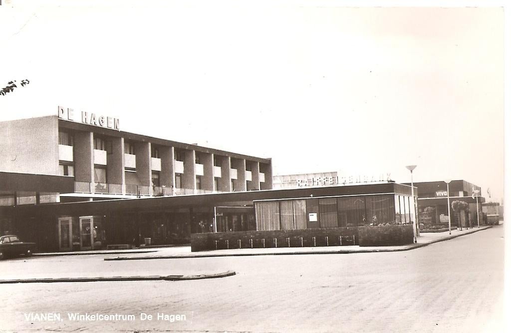 Vianen, Winkelcentrum De Hagen, Verzamelen, Ansichtkaarten | Nederland, Ophalen of Verzenden, 1960 tot 1980, Ongelopen, Utrecht