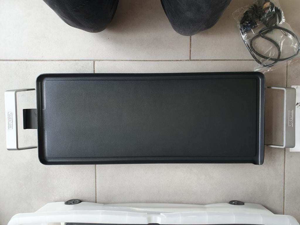 Bourgini gourmet plancha met 2 stenen vleesschalen, Ophalen of Verzenden