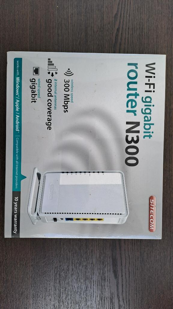 Sitecom Router N300, Ophalen, Nieuw, Router met modem, Sitecom