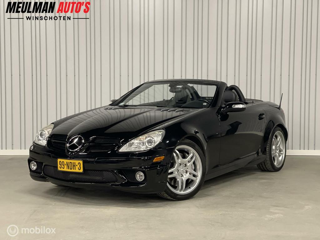 Mercedes SLK AMG 55 400+ pk airco/nek-stoelverwarming/flippe, Auto's, Mercedes-Benz, Automaat, Achterwielaandrijving, 8 cilinders