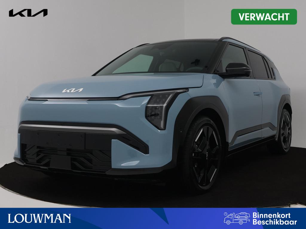 Kia EV3 GT-PlusLine 81.4 kWh | Company Car | 10 Jaar Garanti, Auto's, Kia, Verwarming stoelen achter, 510 min, Zwart, Blauw
