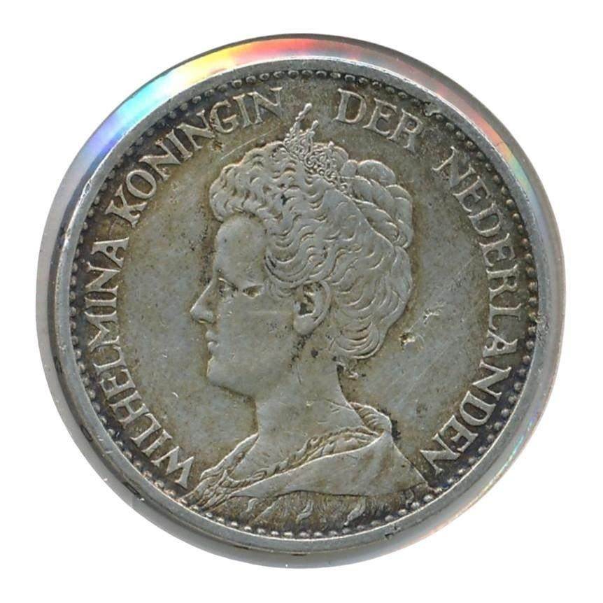 Nederland 1 Gulden 1914 Wilhelmina, Postzegels en Munten, Munten | Nederland, 1 gulden, Zilver, Ophalen of Verzenden, Koningin Wilhelmina