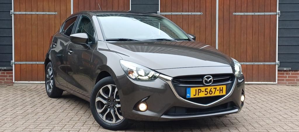 Mazda 2 1.5 Skyactiv-G GT-M, Bluetooth Nette auto, Onderhoud, Stof, Gebruikt, 4 cilinders, Bruin
