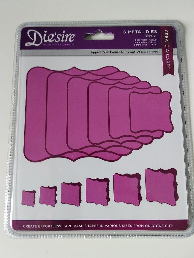 Die'sire create A Card snijmal Rosie., Ophalen of Verzenden, Nieuw, Frame of Mal, Overige merken