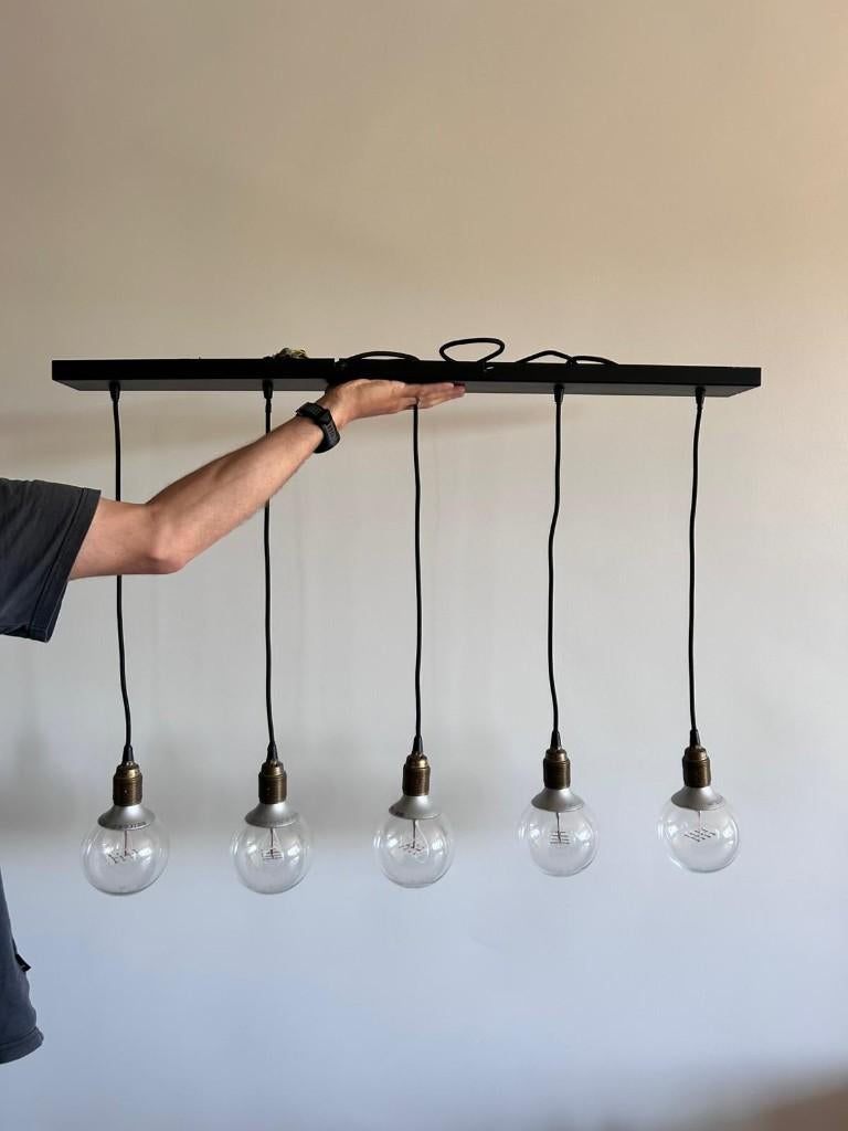 Five‑Light Pendant Lamp, Ophalen, Zo goed als nieuw, Modern, Minder dan 50 cm