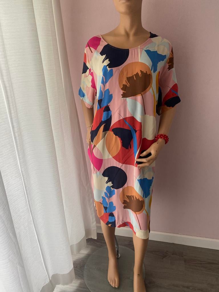 Kyra&Ko jurk meerkleurig maat 48, Kleding | Dames, Jurken, Overige kleuren, Maat 46/48 (XL) of groter, Ophalen of Verzenden, Zo goed als nieuw