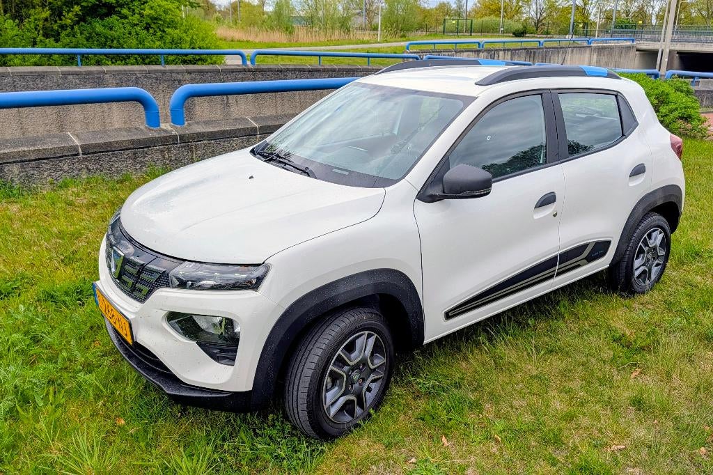 Dacia Spring Electric 45 2021 Wit BTW auto, Auto's, Dacia, Zwart, 920 kg, 38 min, 4 stoelen