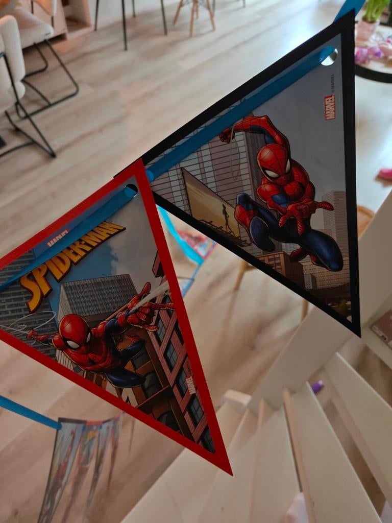 Spider-Man vlaggetjes, Ophalen of Verzenden, Versiering, Verjaardag