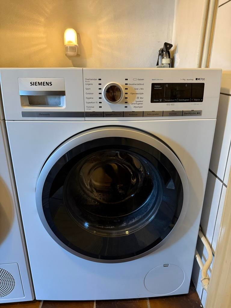 Siemens iQ700 wasmachine, Witgoed en Apparatuur, Wasmachines, Zo goed als nieuw, Voorlader, 8 tot 10 kg, 85 tot 90 cm, 1600 toeren of meer