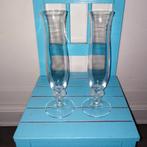 Wedding Champagne glazen met frozen strikje 2 stuks, Ophalen, Glas of Glazen, Overige stijlen, Glas