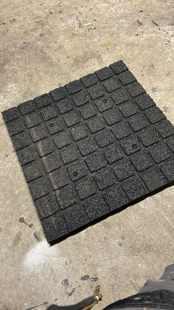 Rubberen valtegels, Tuin en Terras, Tegels en Klinkers, Ophalen, Overige typen, Rubber, Nieuw