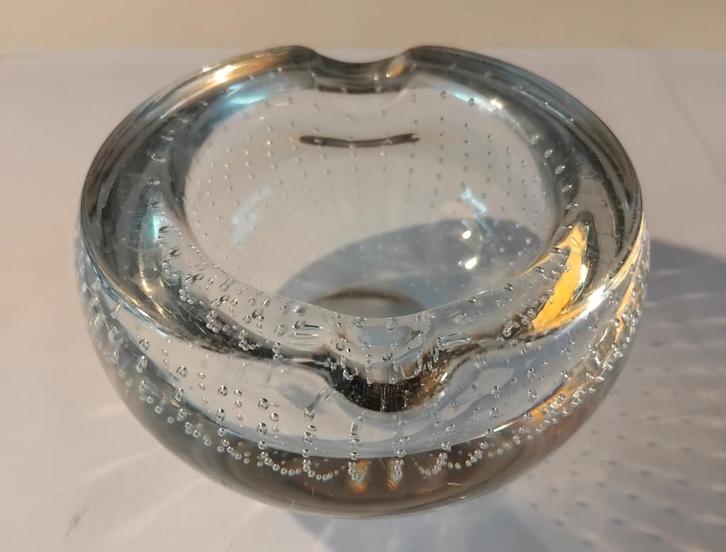 Vintage glazen asbak  Spijkerbol jaren'50 Copier, Antiek en Kunst, Antiek | Glas en Kristal, Ophalen of Verzenden