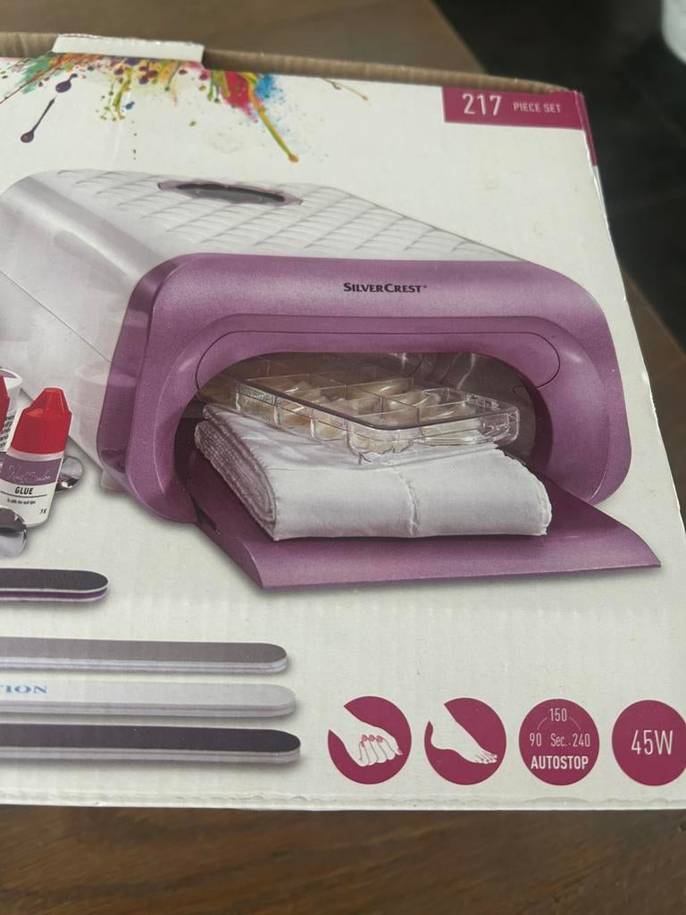 Nagel studio lamp, Ophalen of Verzenden, Gebruikt, Wit, Handen en Nagels