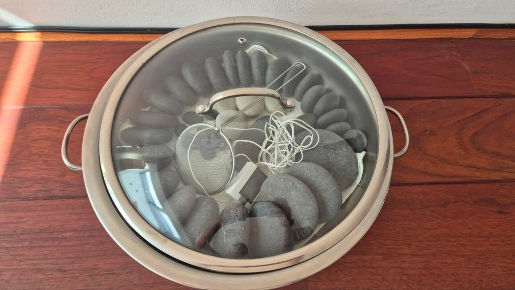 40-delige hotstone massage set, Ophalen, Zo goed als nieuw, Hotstone