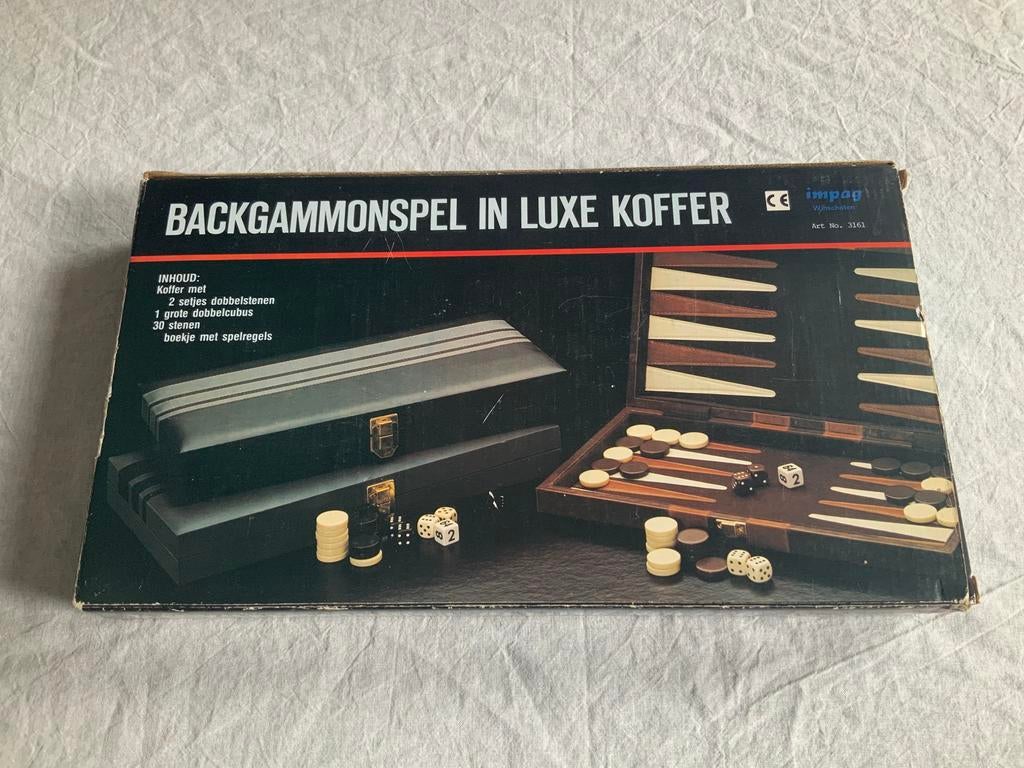 Backgammon, Een of twee spelers, Ophalen of Verzenden, Gebruikt, Impag