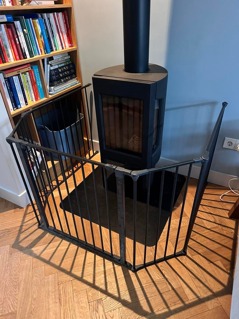 Veiligheidshek 5 panelen; metaal; met deurtje, Ophalen, Overige typen, Zo goed als nieuw, 115 cm of meer