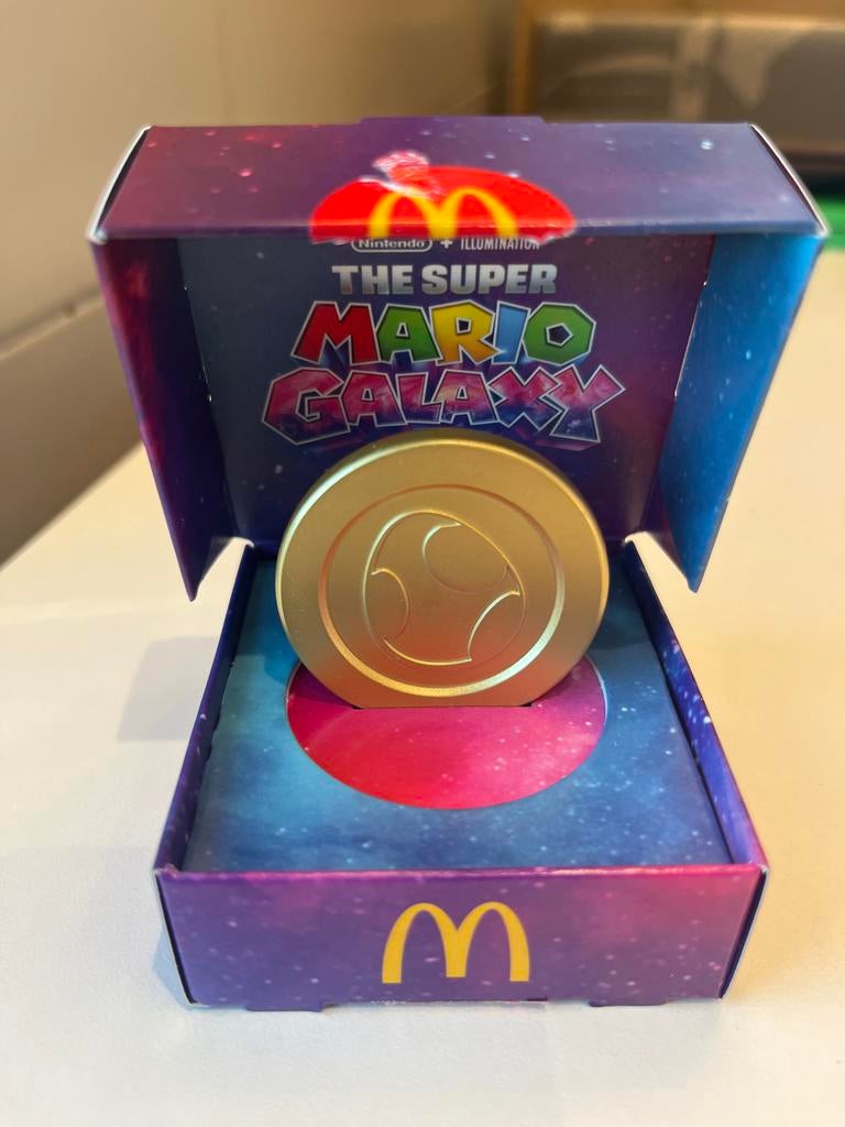 McDonald's Super Mario Galaxy munt, Ophalen of Verzenden, Nieuw