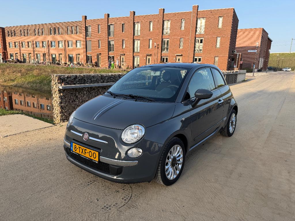 Fiat 500 0.9 80pk Twinair Cult Grijs 2014 Panorama Orig NL, Auto's, Fiat, Voorwielaandrijving, Stof, 31 €/maand, 905 kg