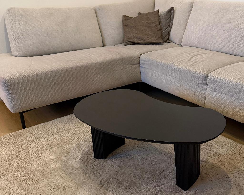 Salontafel zwart van dubbelmandesign, Huis en Inrichting, Tafels | Eettafels, Ophalen, 100 tot 150 cm, Eikenhout, Nieuw