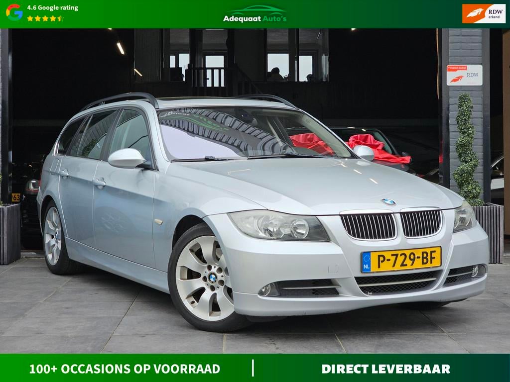 BMW 3-serie Touring 330i High Executive|AUT|PANO|Stoelvw|APK, Auto's, Automaat, Gebruikt, Huisgarantie, Met garantie (alle)