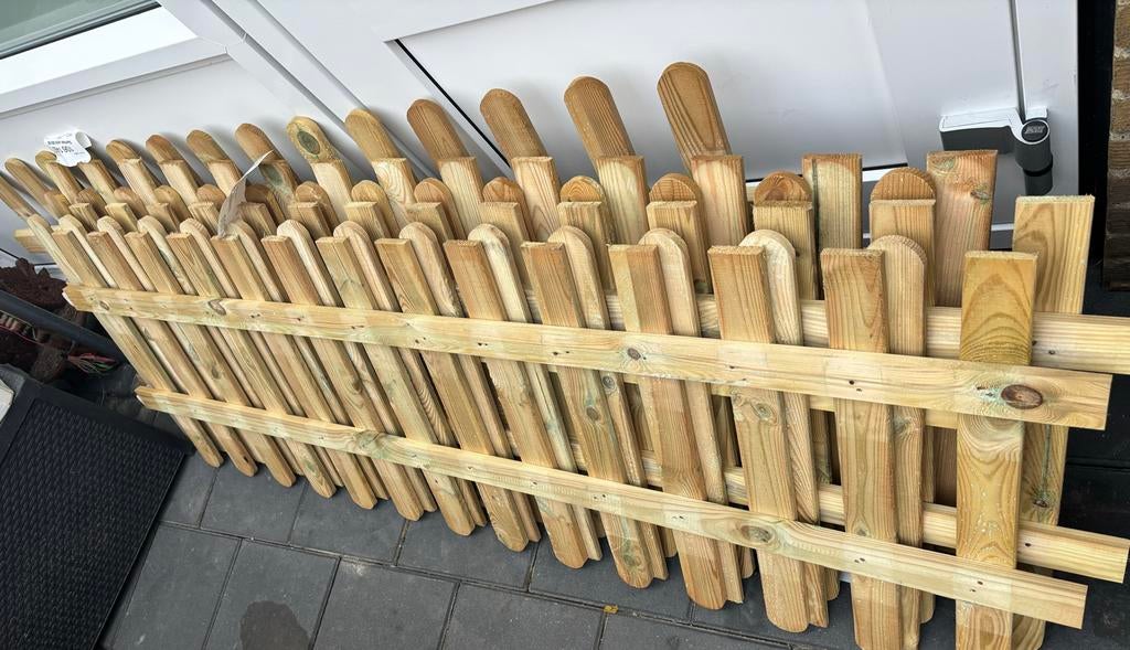 Tuinhekken 60x180 cm - Houten Schapenhek, Tuin en Terras, Ophalen of Verzenden, Gebruikt, Hout, Tuinhek