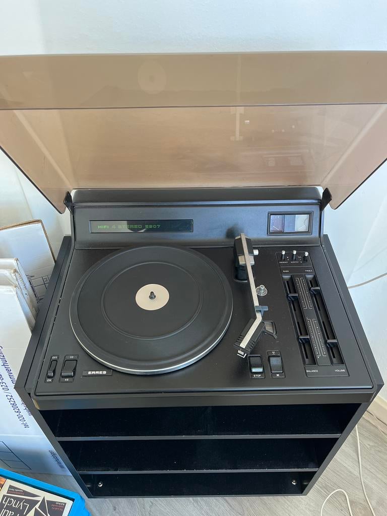 Erres HIFI 4 STEREO 2907 Platenspeler met twee boxen, Ophalen, Gebruikt, Platenspeler, Overige merken
