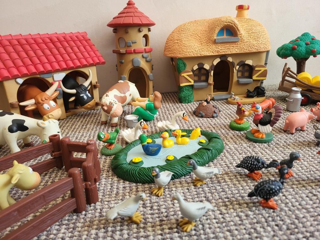 Atlas grote Boerderij Speelgoed Set met Boekjes, Ophalen of Verzenden, Gebruikt, Jongen of Meisje