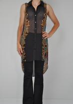 blouse 34,xs, top xs, 34, dameskleding xs, Divided, Zwart, Nieuw, Ophalen of Verzenden
