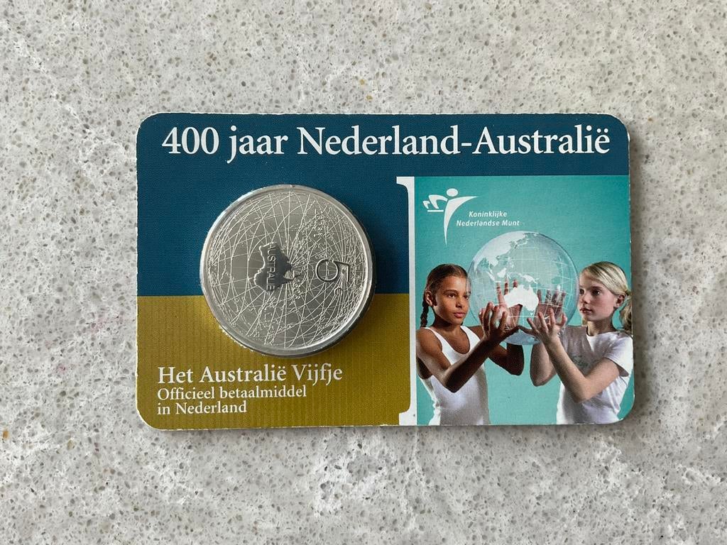 5 EURO COINCARD 2006 ZILVER AUSTRALIË VIJFJE, Ophalen of Verzenden, 5 euro, Losse munt, Zilver