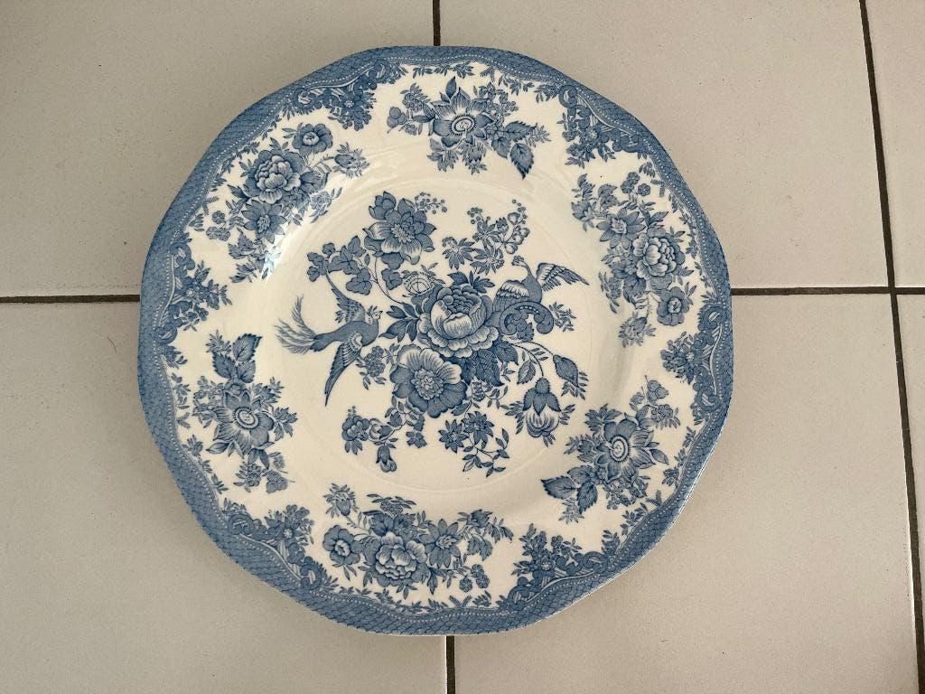 Unicorn tableware "Asiatic Pheasants" delfts blauw bord, Antiek en Kunst, Antiek | Servies los, Ophalen of Verzenden