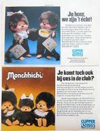 11 vintage reclames Clipper Monchhichi 79-80 Mon Chichi Kiki, Ophalen of Verzenden, Gebruikt, Overige typen