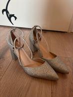 Zilverkleurige glitter schoenen met bandjes, Overige kleuren, Nieuw, Ophalen of Verzenden, Schoenen met hoge hakken