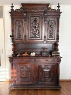 Antieke Eiken Buffetkast met Rijkelijk Snijwerk, Antiek en Kunst, Antiek | Meubels | Kasten, Ophalen