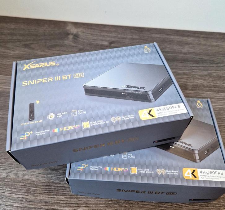 Xsarius Sniper 3 BT Linux | IPTV Kastje | Box, Audio, Tv en Foto, Mediaspelers, Nieuw, Ophalen of Verzenden