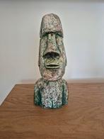 Zwaar Moai beeld - Paaseiland stijl, Oceanië, Ophalen of Verzenden, Handgemaakt, 20 - 50 cm