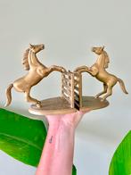Unieke vintage messing paard paarden boekensteunen, Ophalen of Verzenden, Gebruikt