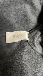 Optidee pluche hoeslaken 1 persoons donker grijs, Eenpersoons, Hoeslaken of Sloop, Ophalen of Verzenden, Zo goed als nieuw