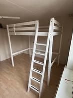 ikea hoogslaper 140/200 wit, Ophalen, Hoogslaper, Tweepersoons, 140 cm