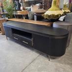 TV-meubel Rivello Mangohout, 200cm van Tower Living, Ophalen, ., 150 tot 200 cm, Nieuw